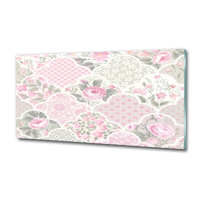 Quadro vetro Rose e ornamenti