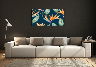 Quadro vetro Strelitzia reginae
