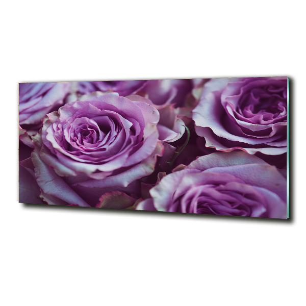 Quadro vetro Rose viola