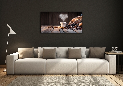 Quadro in verde Una tazza di caffè