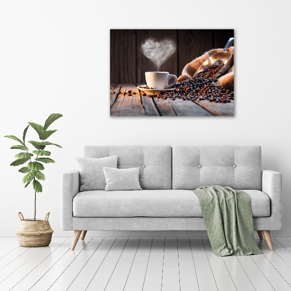 Quadro in verde Una tazza di caffè