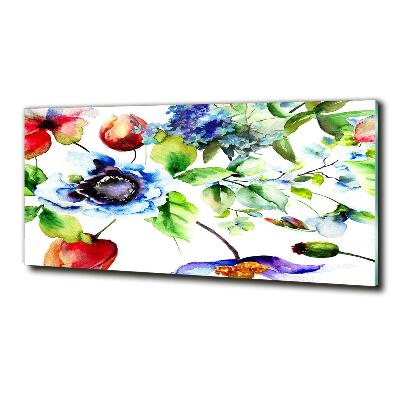 Quadro vetro Fiori primaverili
