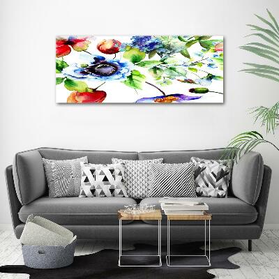 Quadro vetro Fiori primaverili