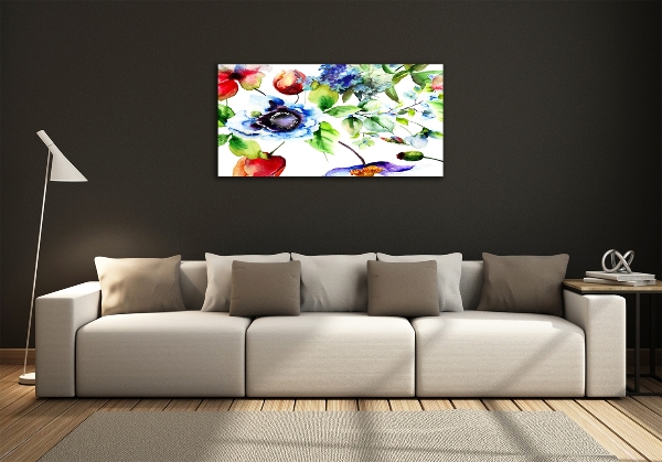 Quadro vetro Fiori primaverili