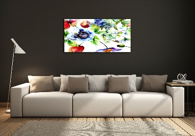Quadro vetro Fiori primaverili