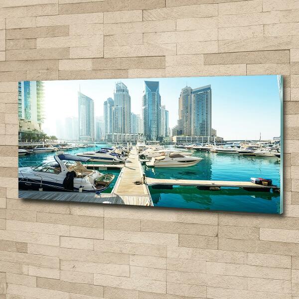 Quadro su vetro Marina di Dubai