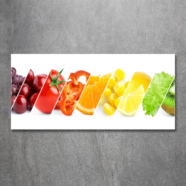 Quadro su vetro Frutta e verdura