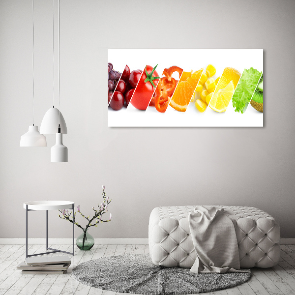 Quadro su vetro Frutta e verdura