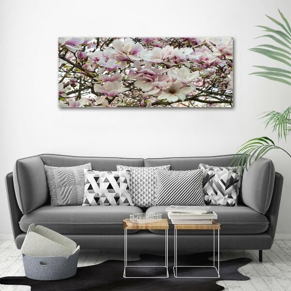 Quadro in verde Fiori di magnolia