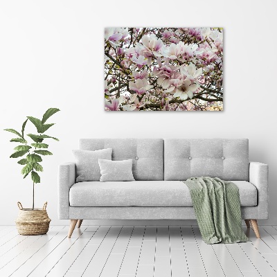 Quadro in verde Fiori di magnolia