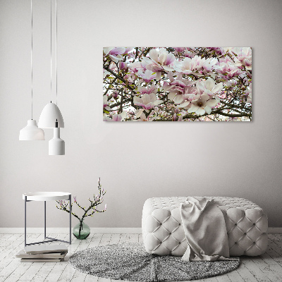Quadro in verde Fiori di magnolia