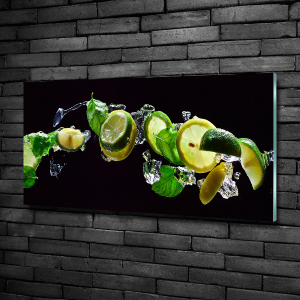 Quadro vetro Lime e limone