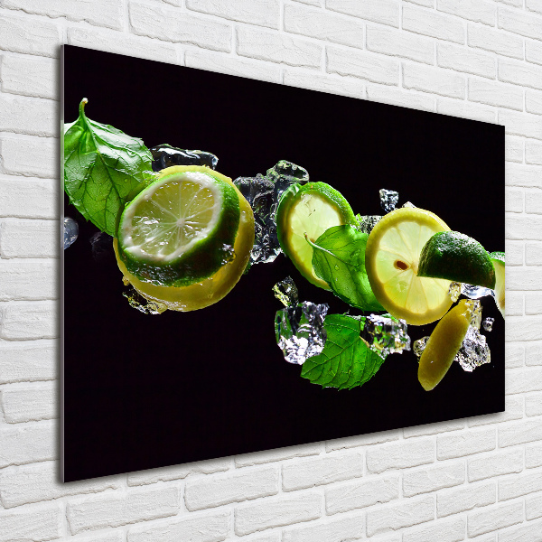 Quadro vetro Lime e limone