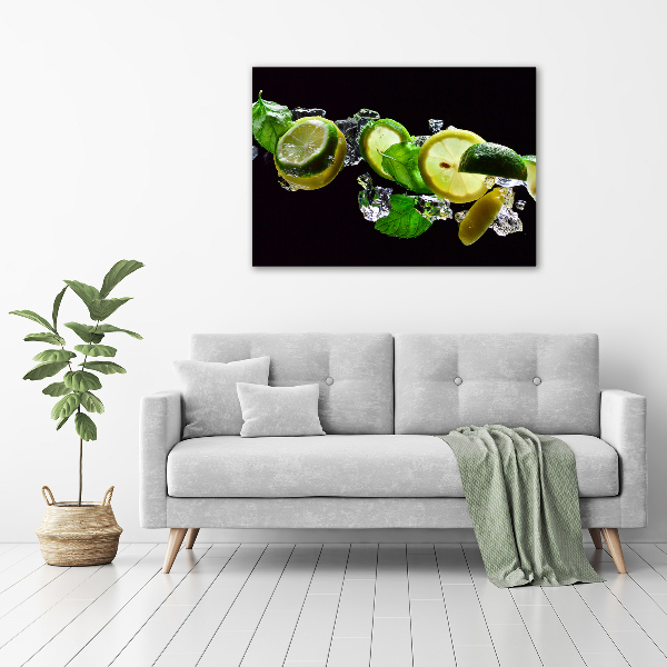 Quadro vetro Lime e limone