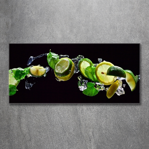 Quadro vetro Lime e limone