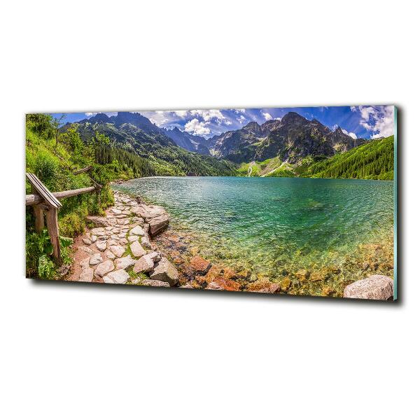 Quadro in verde L'occhio del mare dei Monti Tatra