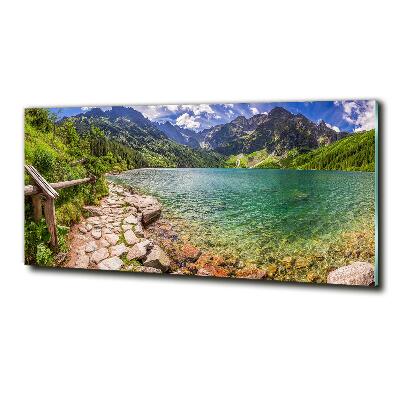 Quadro in verde L'occhio del mare dei Monti Tatra