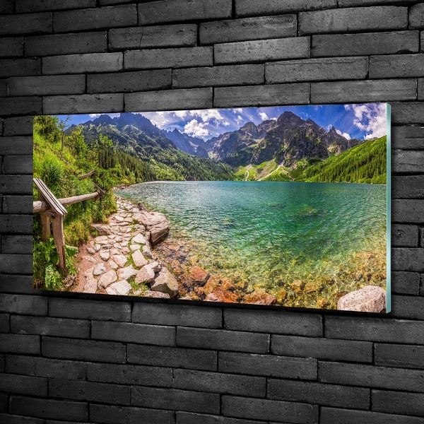 Quadro in verde L'occhio del mare dei Monti Tatra