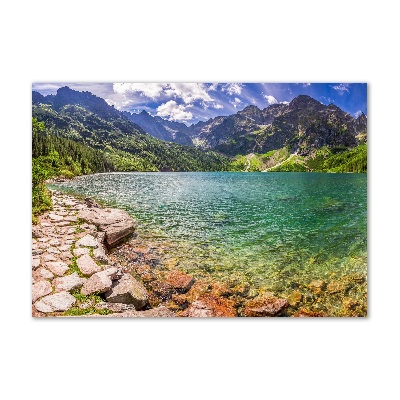 Quadro in verde L'occhio del mare dei Monti Tatra