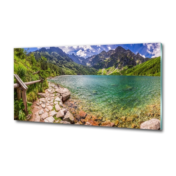 Quadro in verde L'occhio del mare dei Monti Tatra