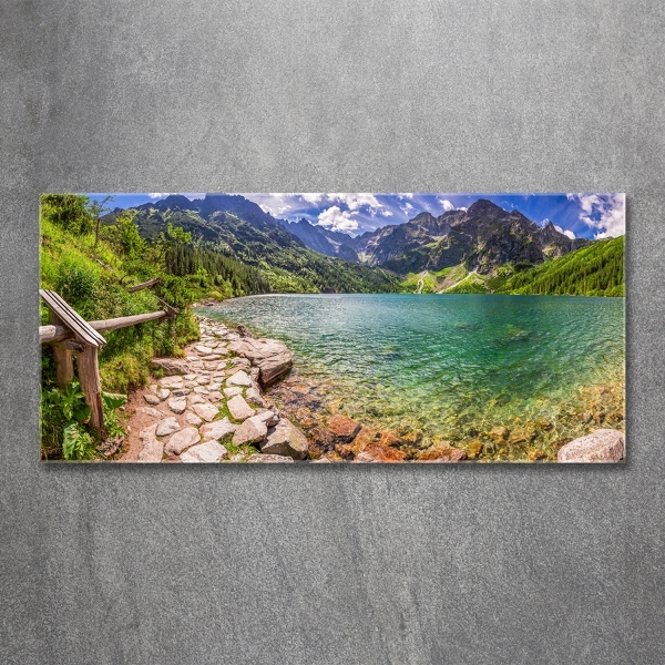 Quadro in verde L'occhio del mare dei Monti Tatra