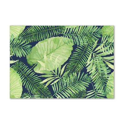 Quadro in vetro Foglie tropicali