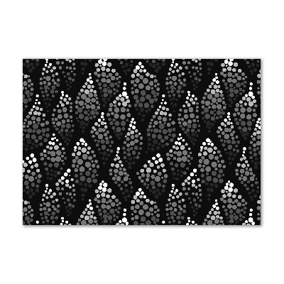 Quadro su vetro Punti bianchi e neri