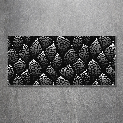 Quadro su vetro Punti bianchi e neri