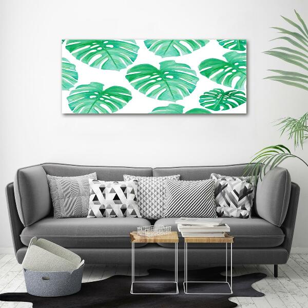 Quadro in verde Monstera