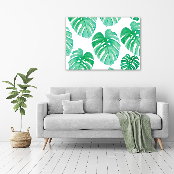 Quadro in verde Monstera