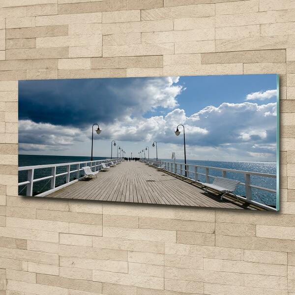 Quadro su vetro Molo di Orłowo
