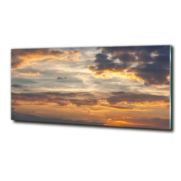 Quadro su vetro Tramonto