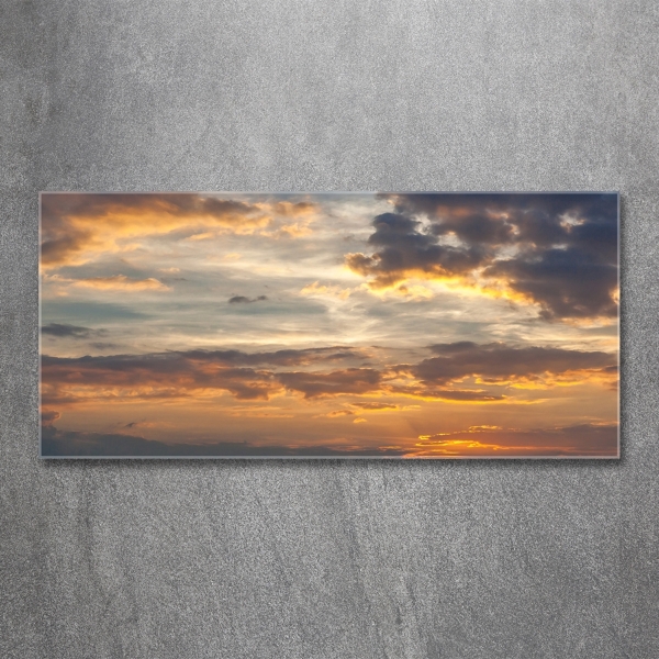 Quadro su vetro Tramonto