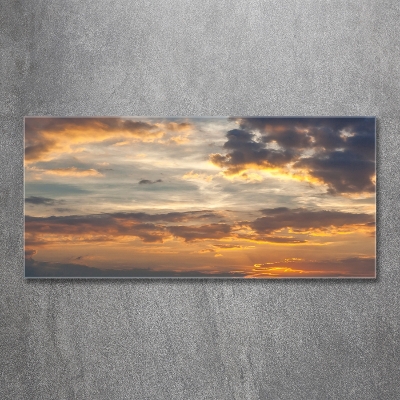Quadro su vetro Tramonto