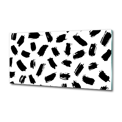 Quadro in vetro Macchie bianche e nere