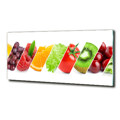 Quadro su vetro Frutta e verdura