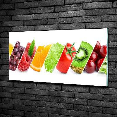 Quadro su vetro Frutta e verdura
