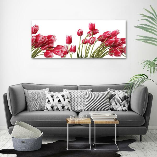 Quadro su vetro Fiore rosso