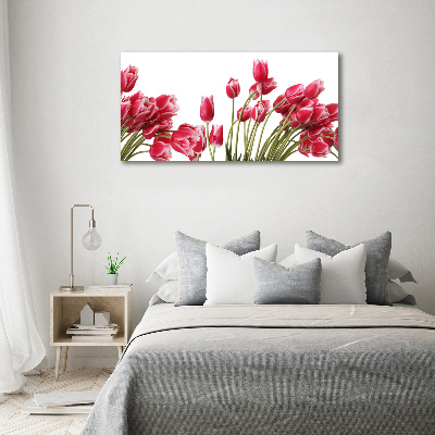 Quadro su vetro Fiore rosso
