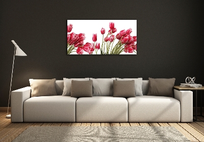 Quadro su vetro Fiore rosso