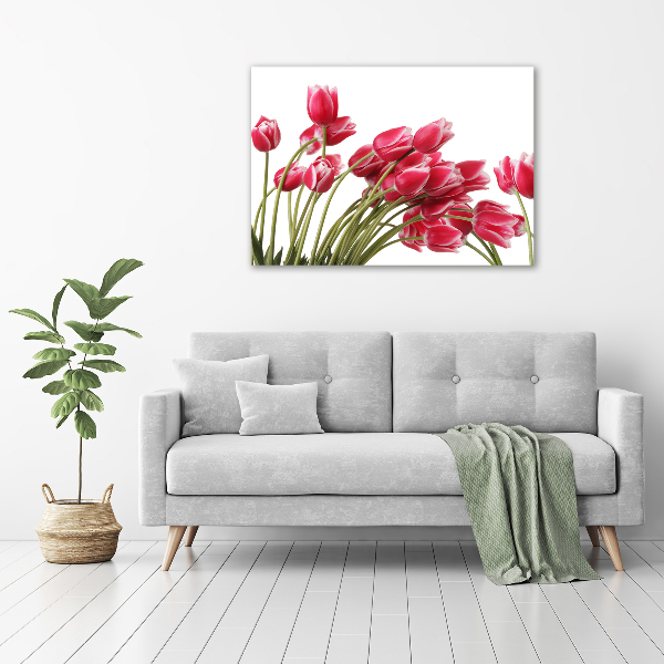 Quadro su vetro Fiore rosso