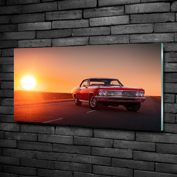 Quadro vetro Auto rossa