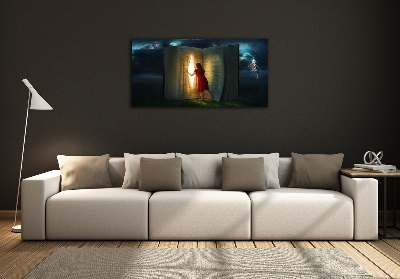 Quadro vetro Il mondo dei libri