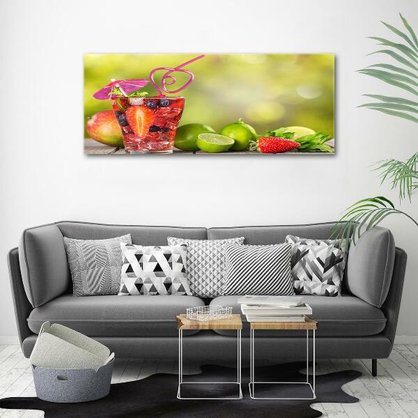 Quadro vetro Cocktail di frutta