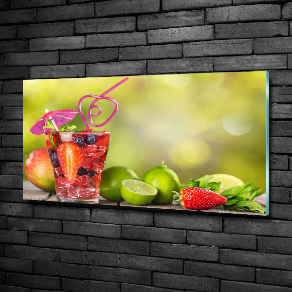Quadro vetro Cocktail di frutta