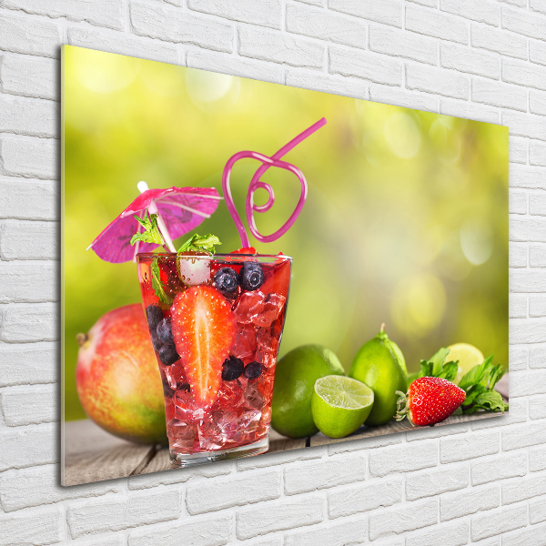 Quadro vetro Cocktail di frutta