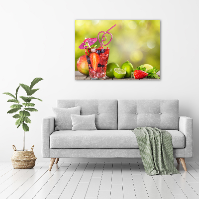 Quadro vetro Cocktail di frutta