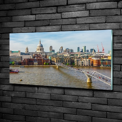 Quadro vetro Tamigi Londra
