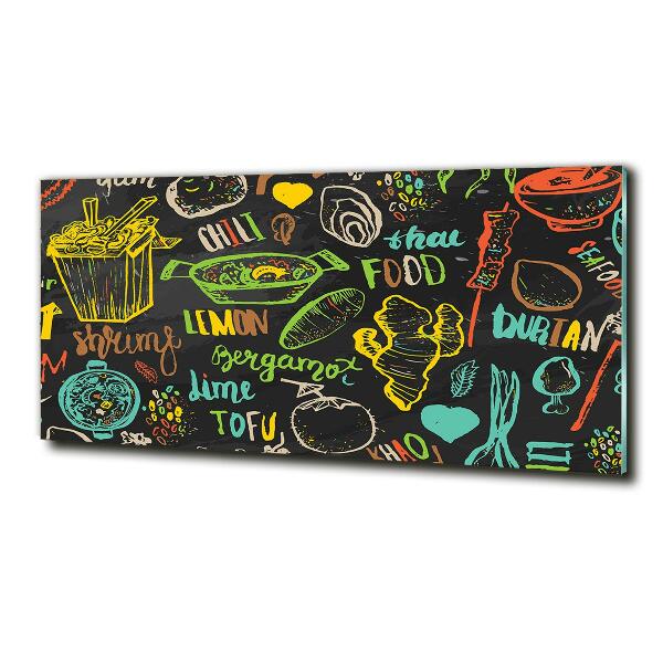 Quadro su vetro Cibo tailandese