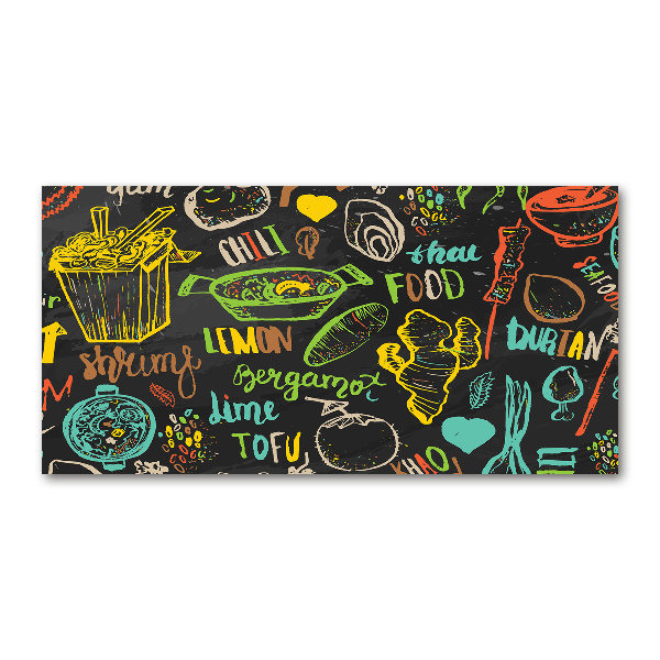 Quadro su vetro Cibo tailandese